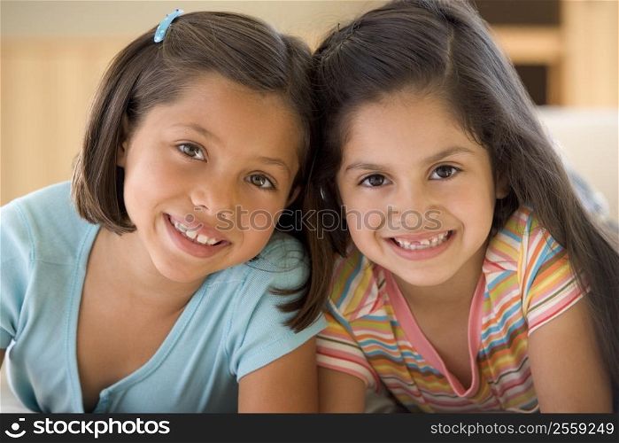 Portrait Of Two Young Girls