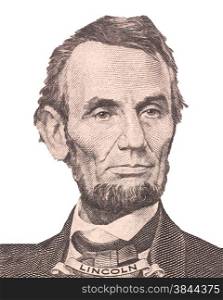 Portrait of U.S. president Abraham Lincoln