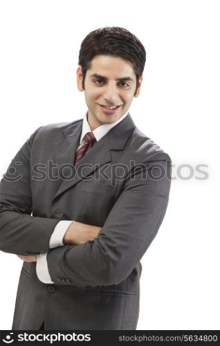Portrait of well-dressed businessman smiling