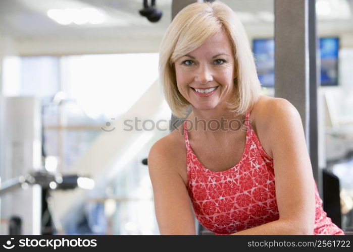 Portrait Of Woman At Gym