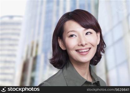 Portrait of woman smiling, Beijing
