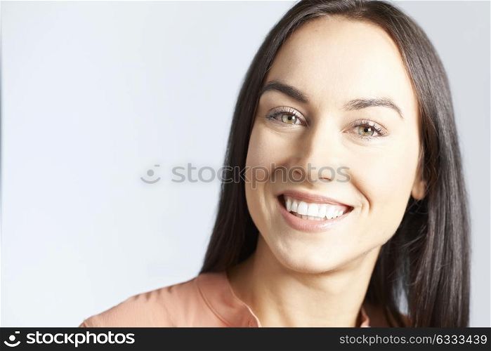 Portrait Of Woman With Beautiful Smile