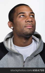 Portrait of young adult African American man