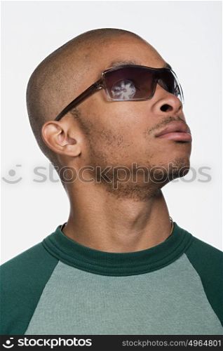 Portrait of young adult African American man
