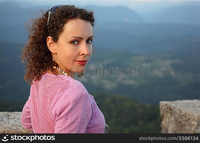 portrait of young beauty woman outdoor