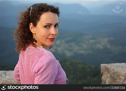 portrait of young beauty woman outdoor