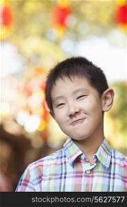 Portrait of Young Boy In Nanluoguxiang, Beijing