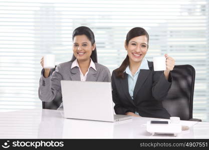 Portrait of young business women