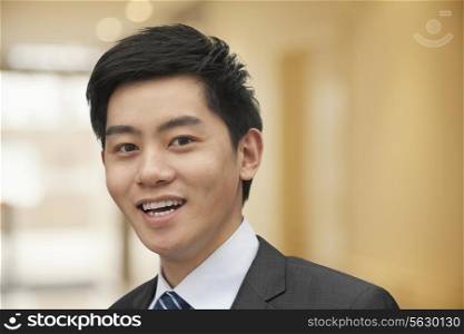 Portrait of young businessman close-up, Beijing