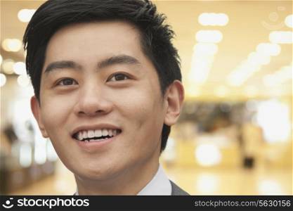Portrait of young businessman close-up, Beijing