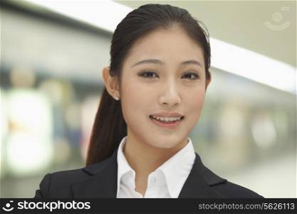 Portrait of young businesswoman, Beijing, China