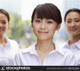Portrait of young Businesswoman smiling in Beijing