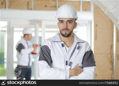 portrait of young confident worker