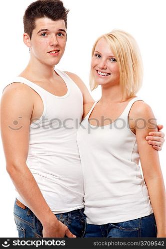 Portrait of young couple.