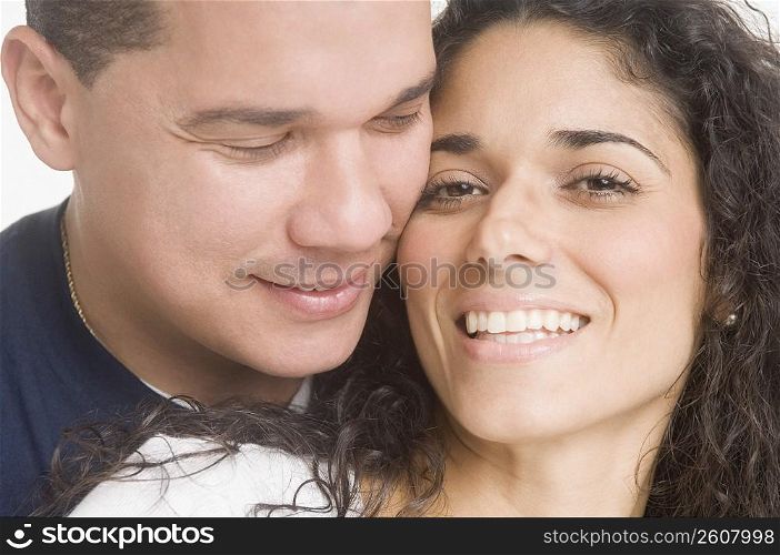 Portrait of young couple in love