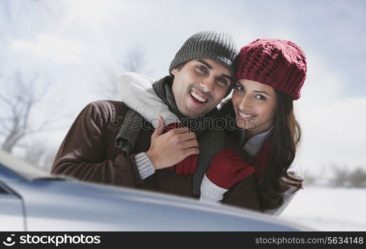 Portrait of young couple spending quality time together