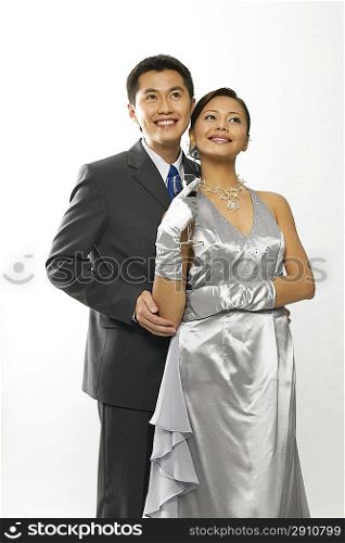 Portrait of young couple with Sunday Best