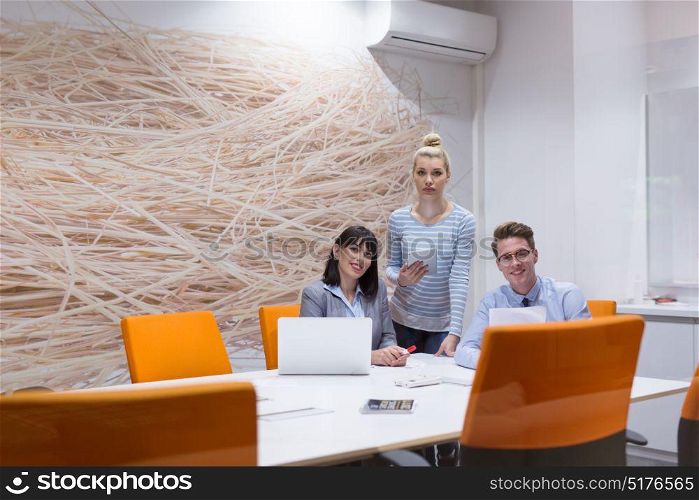 Portrait of young entrepreneurs in their office