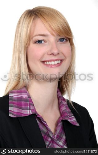 portrait of young female executive