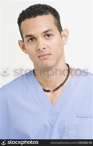 Portrait of young male nurse