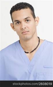 Portrait of young male nurse