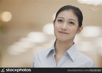 Portrait of young smiling businesswoman, Beijing