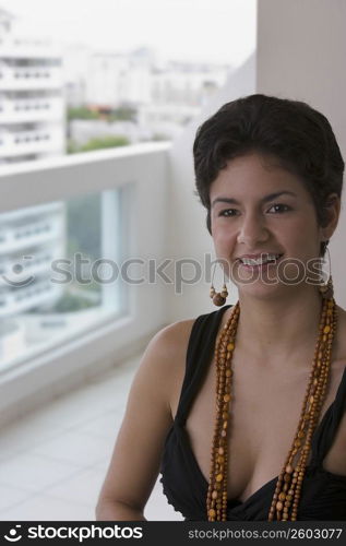 Portrait of young woman