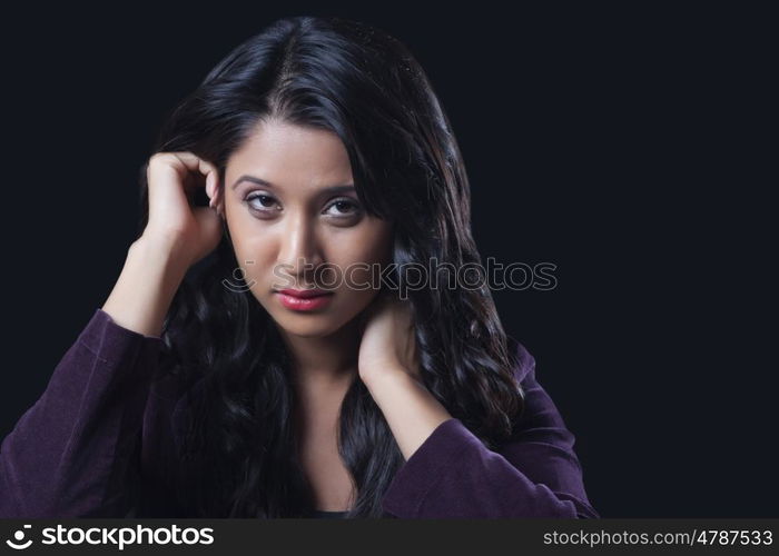 Portrait of young woman