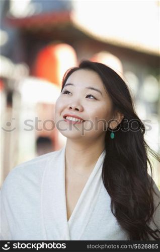 Portrait of Young Woman in Nanluoguxiang, Beijing