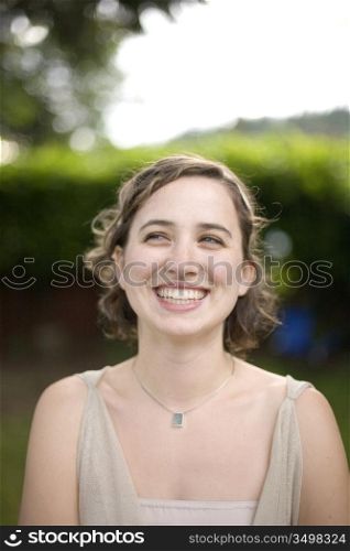 Portrait of Young Woman Laughing