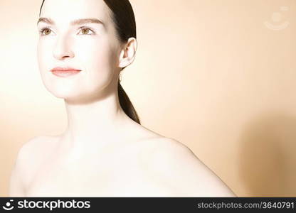 Portrait of young woman smiling