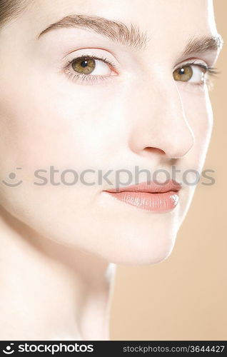 Portrait of young woman smiling