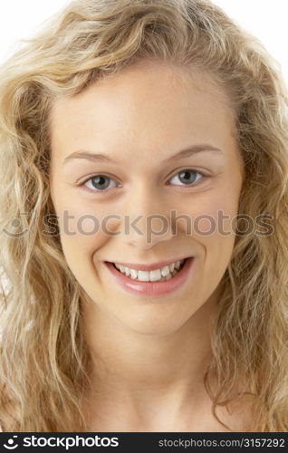 Portrait Of Young Woman Smiling At The Camera