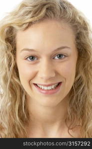 Portrait Of Young Woman Smiling At The Camera