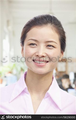 Portrait of Young Woman, White Collar Worker
