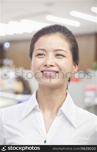 Portrait of Young Woman, White Collar Worker