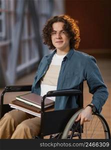 portrait smiley student wheelchair 2