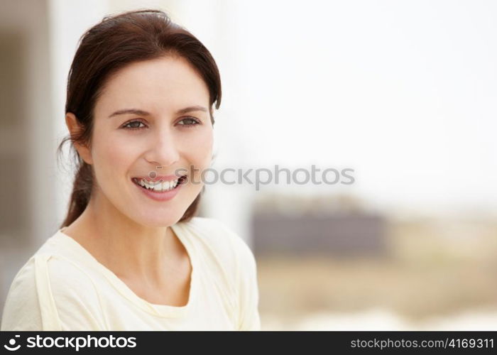 Portrait woman outdoors