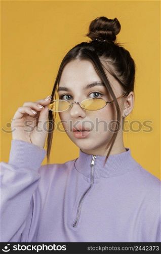 portrait young woman wearing sunglasses 5