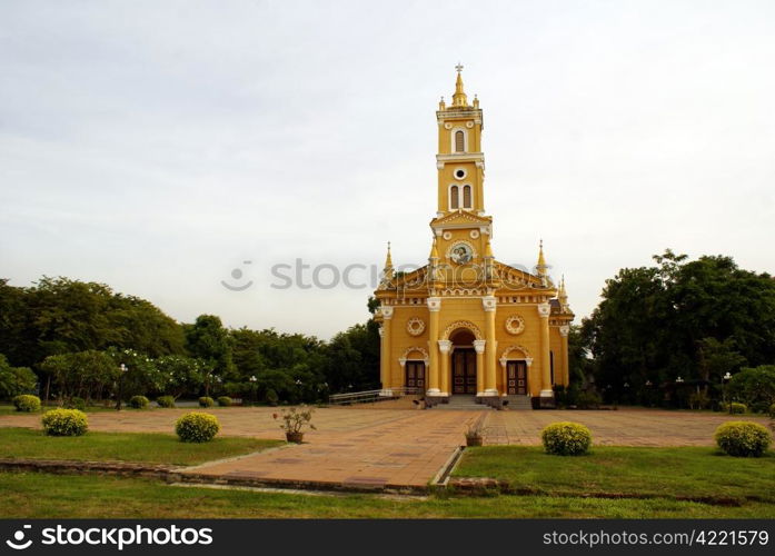 Portugal catholic church in Ayuthaya, Thailand