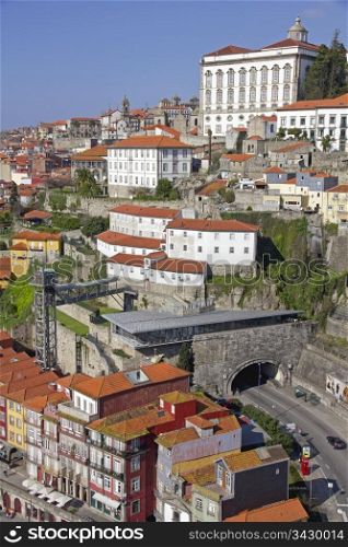 Portugal. Porto city. Old historical part of Porto. Ribeira