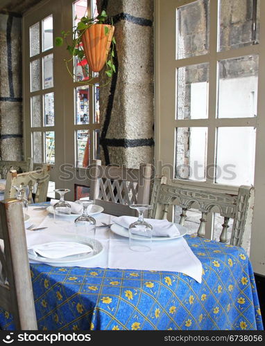 Portugal. Porto city. Traditional restaurant on the Ribeira quay