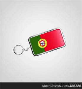 Portugal Vector KeyChain Design. Vector EPS10 Abstract Template background