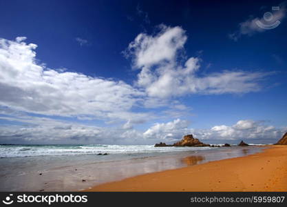 Portuguese Algarve beach of Castelejo, the south of the country