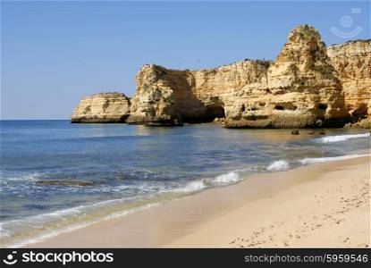 portuguese Algarve beach, the south of the country
