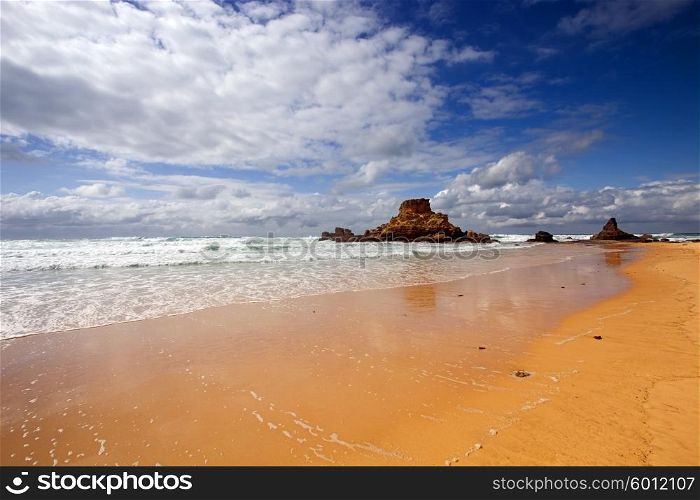 Portuguese Algarve beach, the south of the country