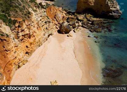 portuguese beach at Algarve, the south of the country