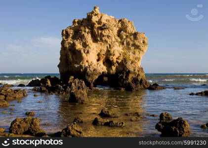 portuguese beach at Algarve, the south of the country