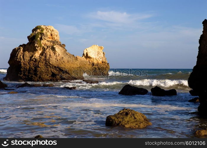 portuguese beach at Algarve, the south of the country