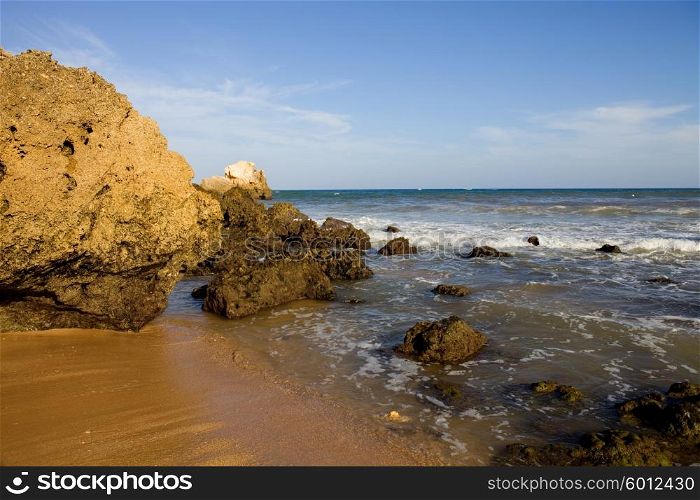 portuguese beach at Algarve, the south of the country